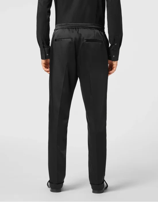Satin Trousers Tailored Fit