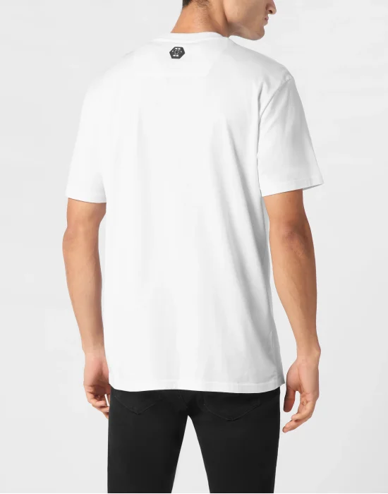 Jersey  T-shirt Round Neck SS Strass Smile