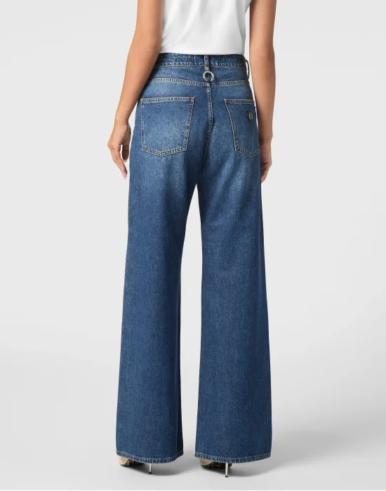 Denim Skater Fit Trousers