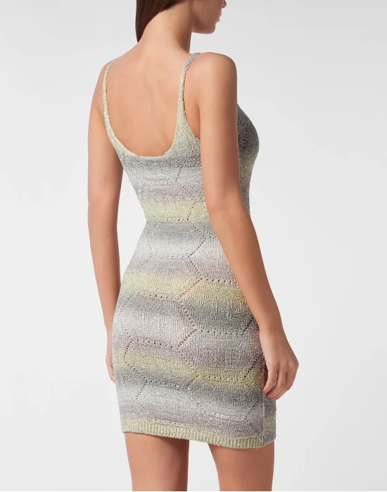 Paillettes Short Dress  Monogram Signature