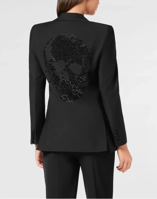 Wool Blazer Skull strass
