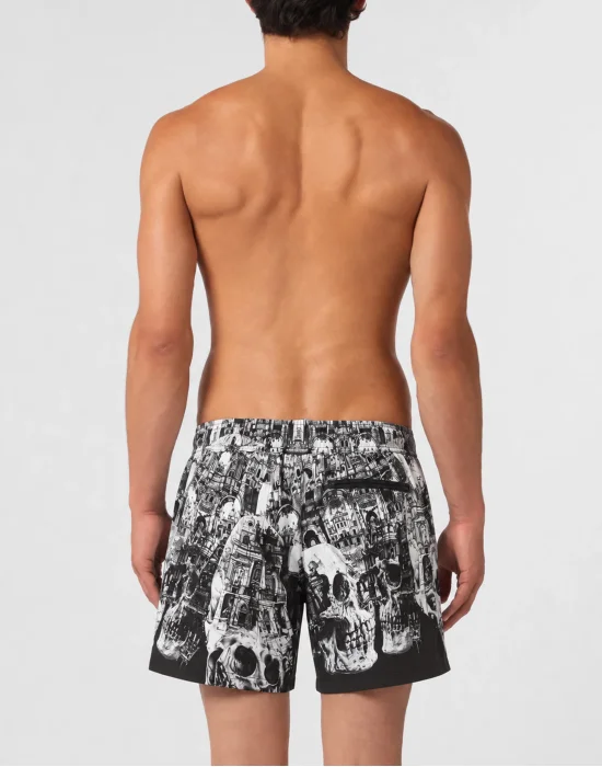 Swimming Shorts Skull Hotel