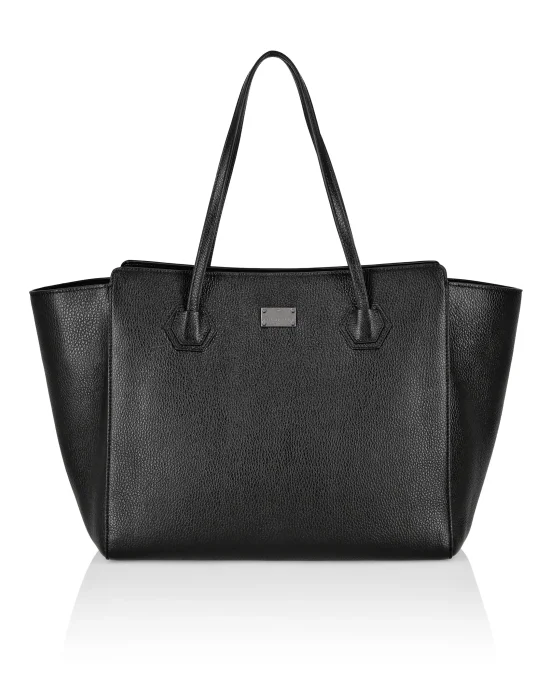 Leather maxi Shoulder Bag studs Stars