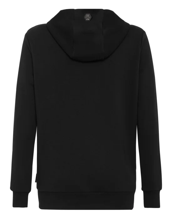 Hoodie sweatshirt Tattoo Skull strass