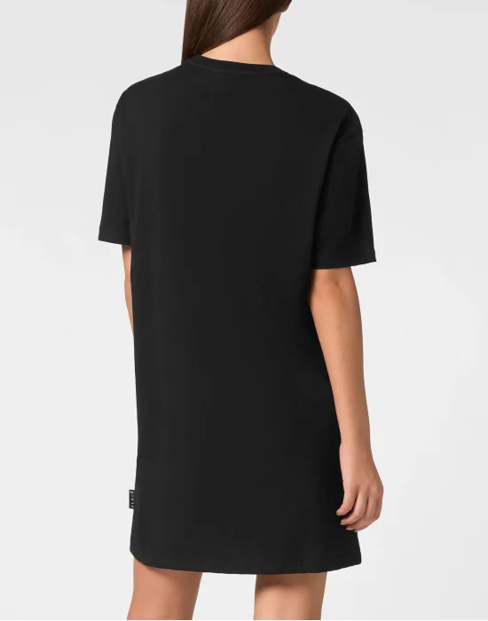 T-shirt Short Dress Round Neck SS Iconic Plein