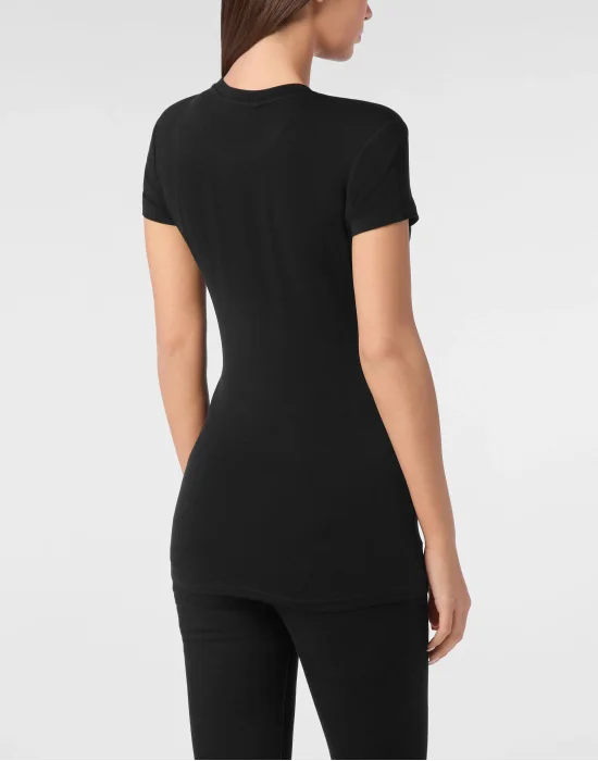 Modal T-Shirt Sexy Pure Round Neck SS