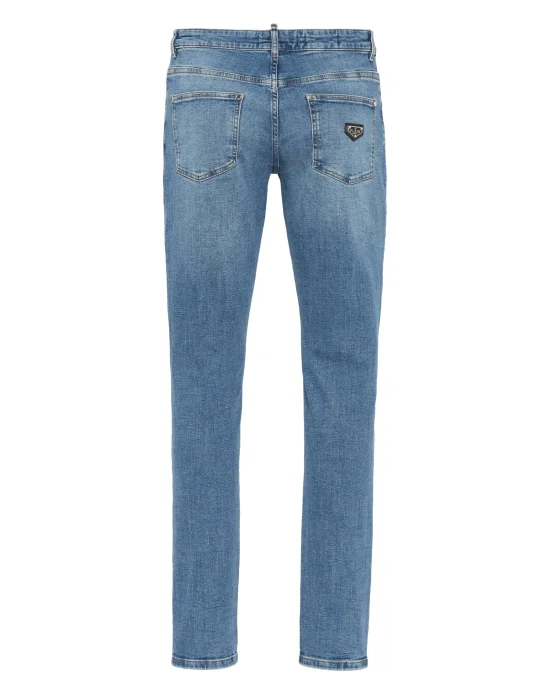 Destroyed Super Straight Cut Jeans