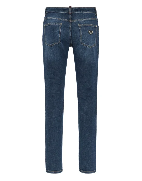 Destroyed Super Straight Cut Jeans