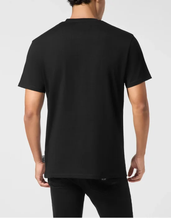 Round Neck T-Shirt Smile Patch