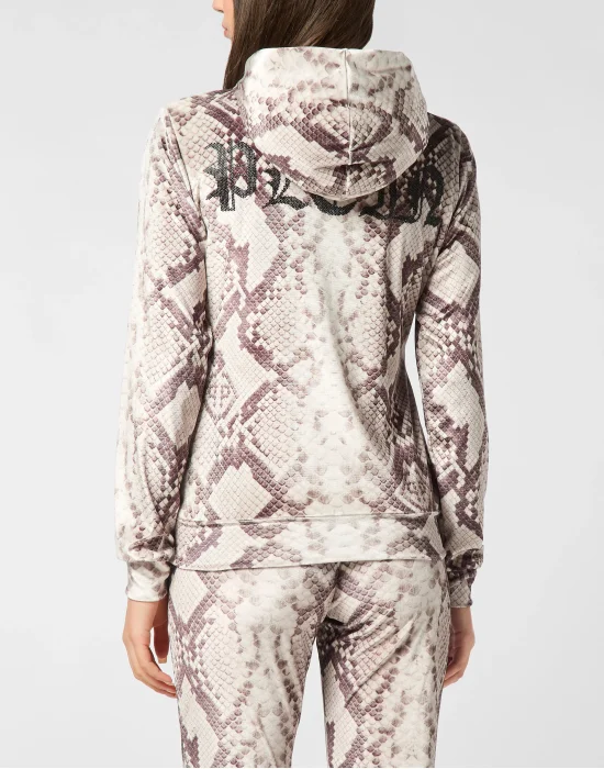 Zip Hoodie All-Over Python