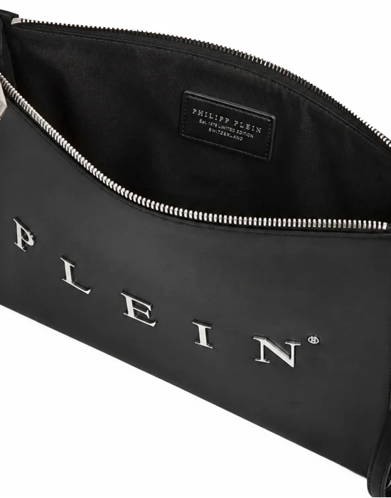 Nappa Clutch Bag Logo Plein