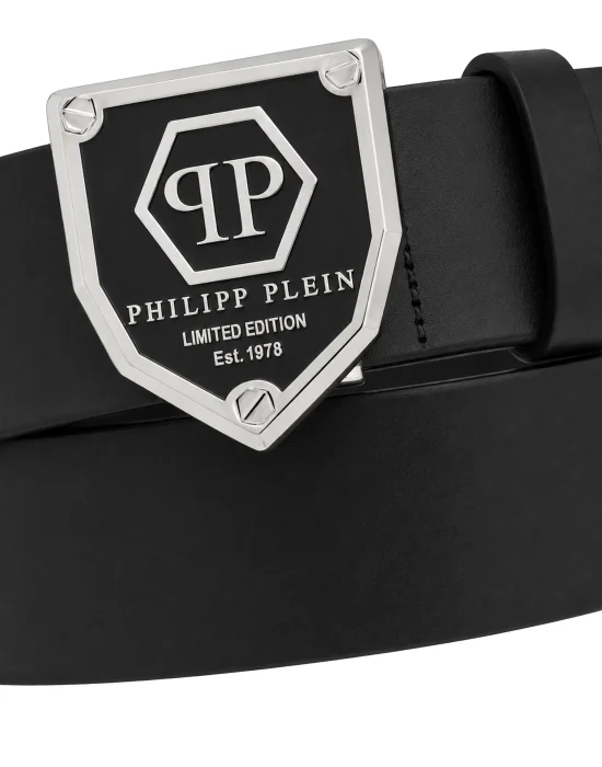 Leather Belt Hexagon