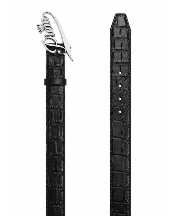Leather Belt King Plein Cocco