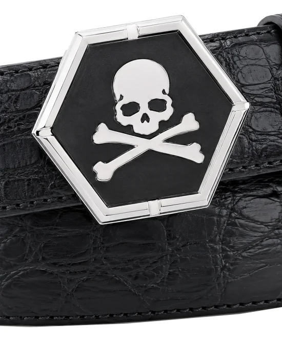 Leather Belt Skull Cocco