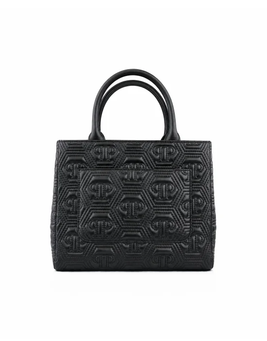 Nappa Handle Bag Monogram Crystal