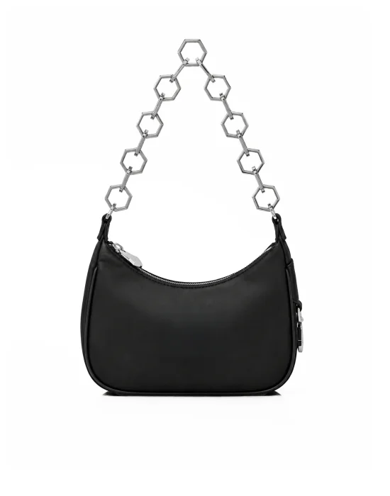 Leather Shoulder Bag Hexagon