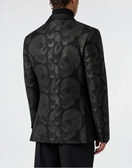 Jacquard Blazer Regular Fit Skulls