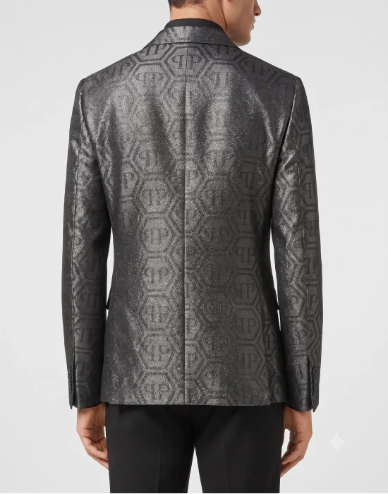 Jacquard Blazer Regular Fit Monogram