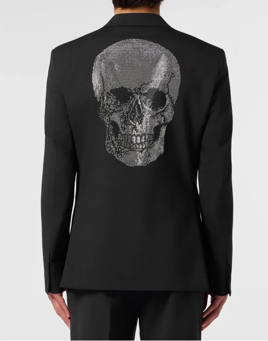 Regular Fit Blazer Skull Strass