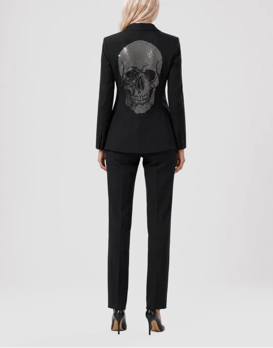 Single Breasted Fit Blazer Skull