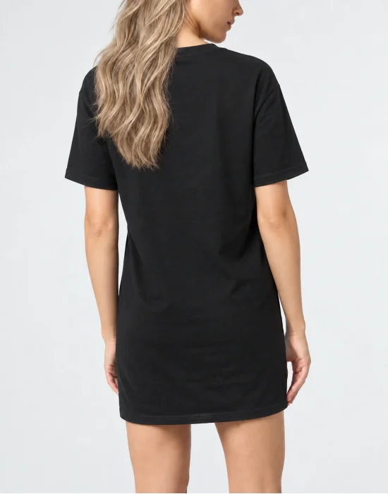 Crystal Gothic Roundneck T-Shirt Dress