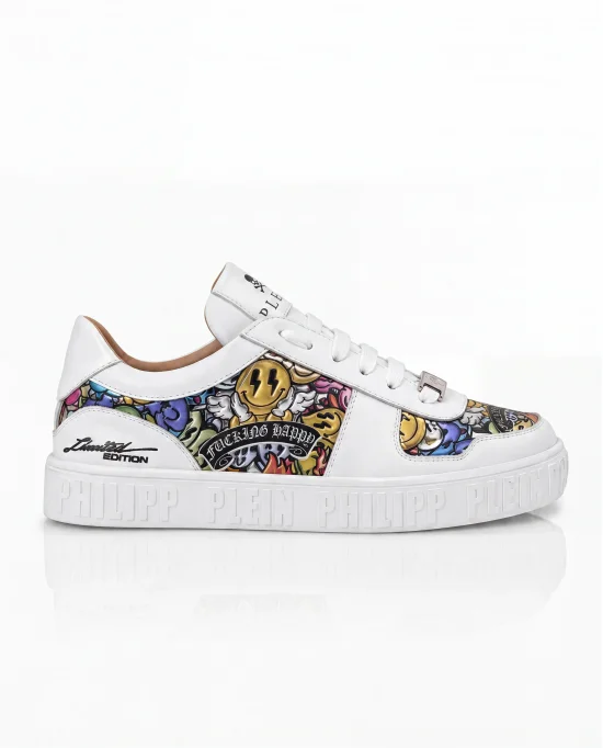 Nappa Low-Top Sneakers Mirror Smile All-Over