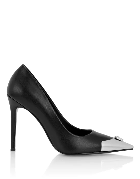 Nappa Decollete Hi-Heels Pump H105 Skull Toe